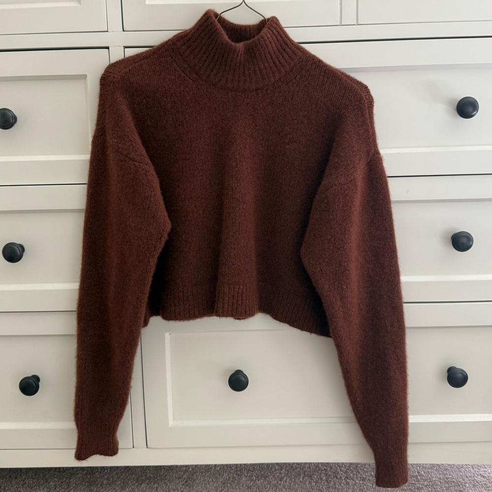 Sunday Best Cropped Turtleneck Sweater